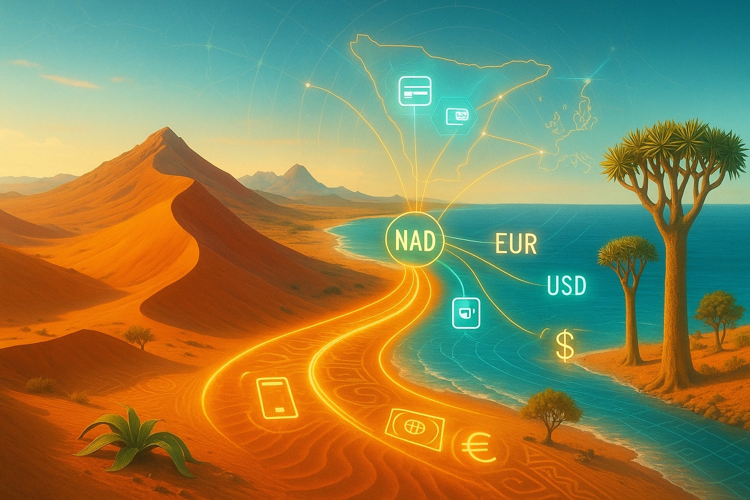 Send Money to Namibia — USD/EUR to NAD, Simple Guide
