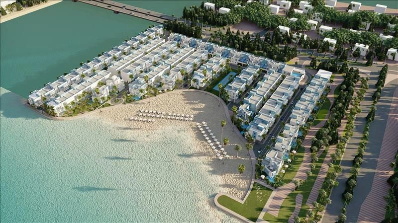 Residential complex on the seafront with swimming pools and terraces, Lusail, Qatar