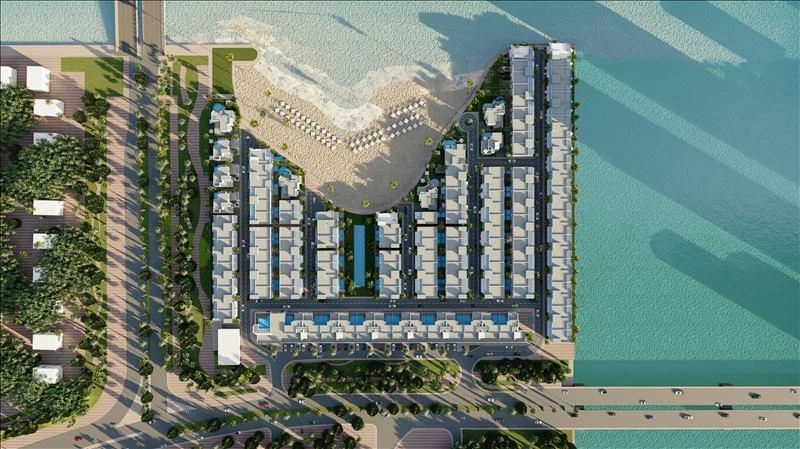 Residential complex on the seafront with swimming pools and terraces, Lusail, Qatar
