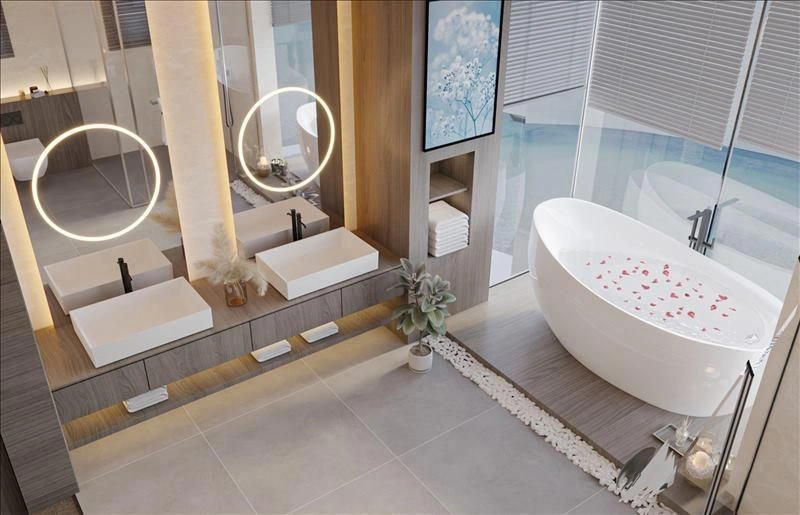 Complex of villas and townhouses with swimming pools and sea views, Qetaifan Island, Lusail, Qatar