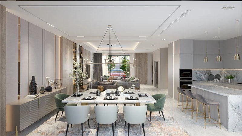 Complex of villas and townhouses with swimming pools and sea views, Qetaifan Island, Lusail, Qatar