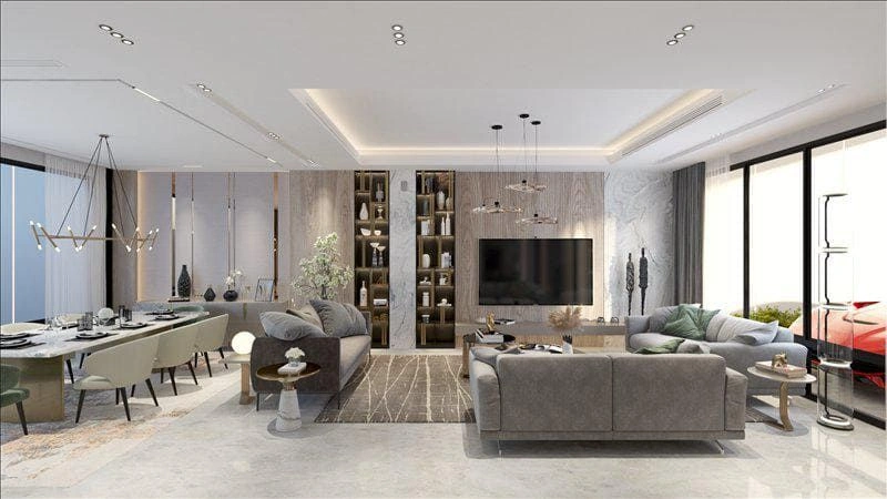 Complex of villas and townhouses with swimming pools and sea views, Qetaifan Island, Lusail, Qatar