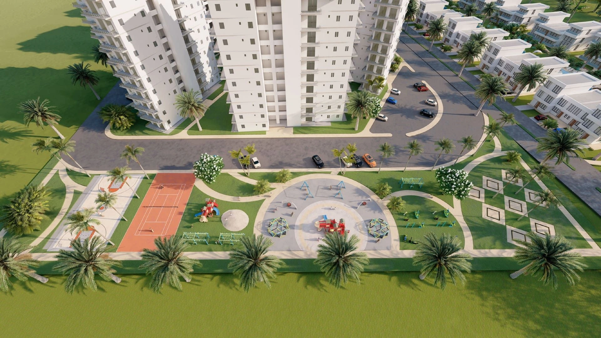 Multifunctional residential complex 300 meters from the beach