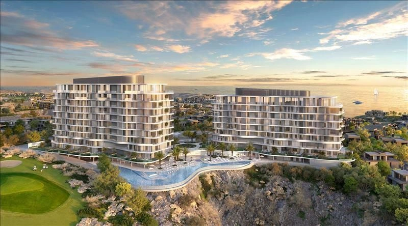 New gated residence with swimming pools and gardens near the beach, Muscat, Oman