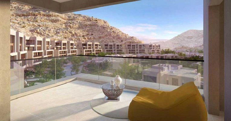 Apartments with private pools in a large residence with a beach and a hotel, Muscat, Oman