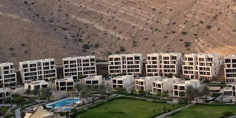 Apartments with private pools in a large residence with a beach and a hotel, Muscat, Oman