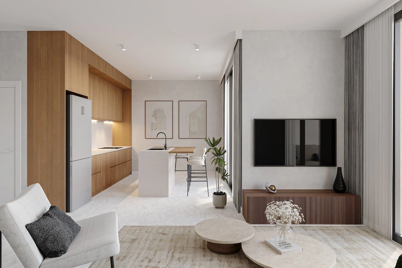 Luxurious residential complex 200 meters from the azure sea in Cyprus