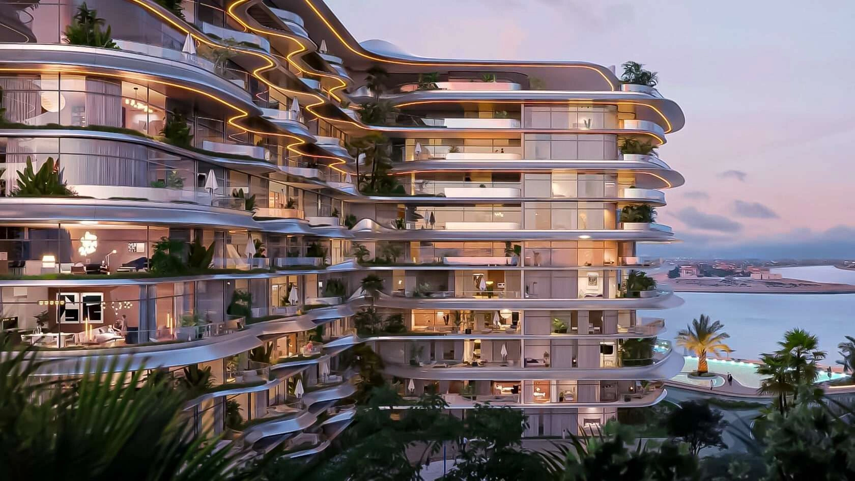 مشروع سكني فاخر في جزيرة النخلة جumeirah بدبي