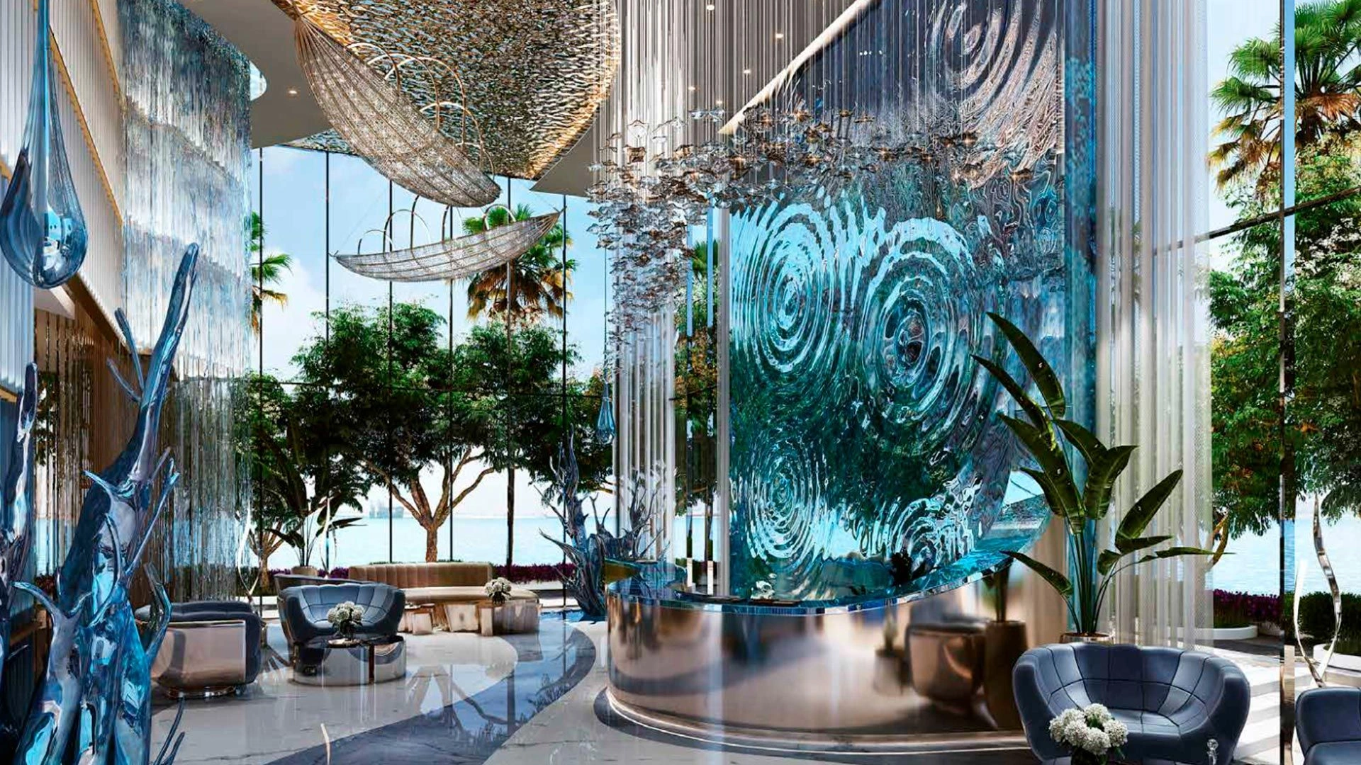 Elite residential complex in the Dubai Maritime City area