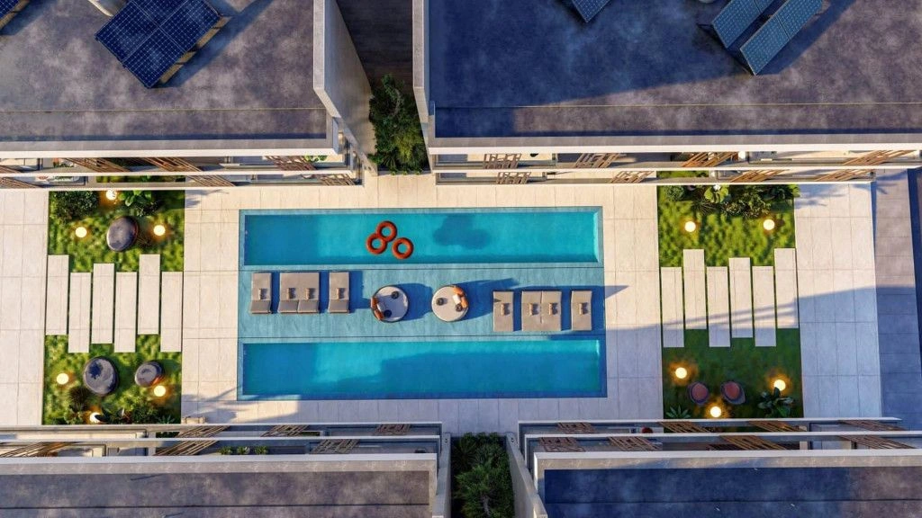 Original residential complex in Larnaca city of Cyprus