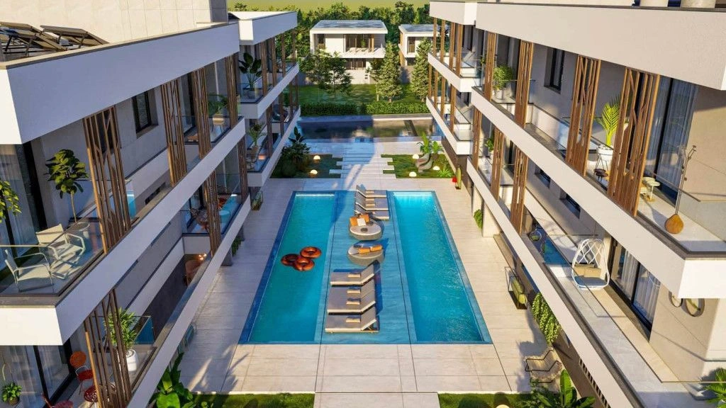 Original residential complex in Larnaca city of Cyprus