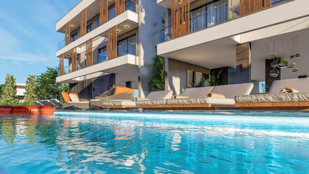 Original residential complex in Larnaca city of Cyprus