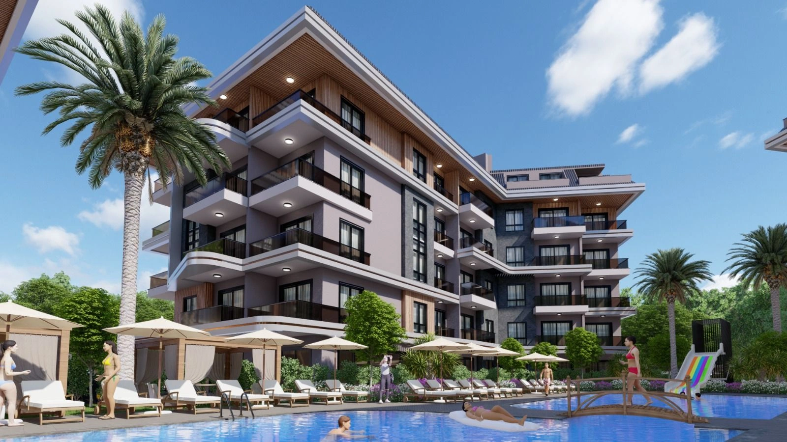 Nuevo complejo residencial en una zona prestigiosa de Alanya