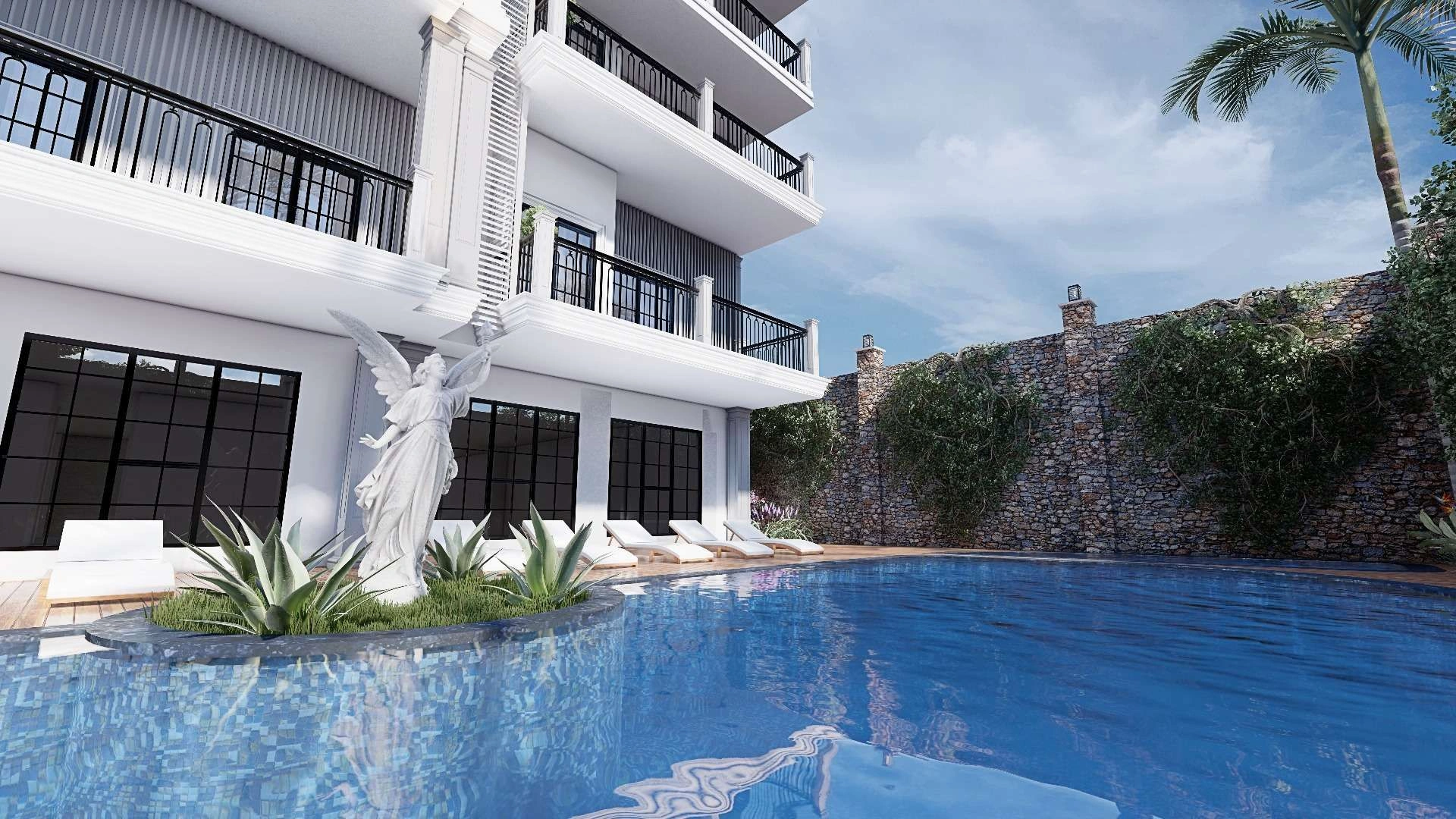 مجموعه مسکونی ۱۰۰ متر از دریای مدیترانه