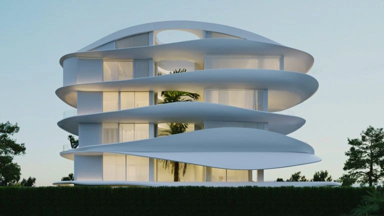 مجتمع آپارتمانی در گلیفادا - حومه آتن، یونان