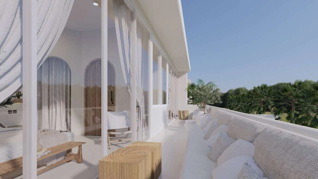 Complex of luxury villas on the island of Bali
