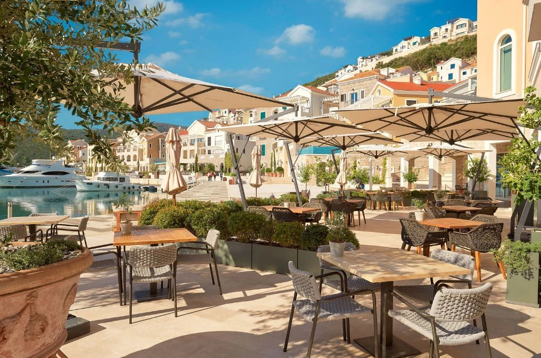 One of seven hotels in the Lustica Bay area, Montenegro