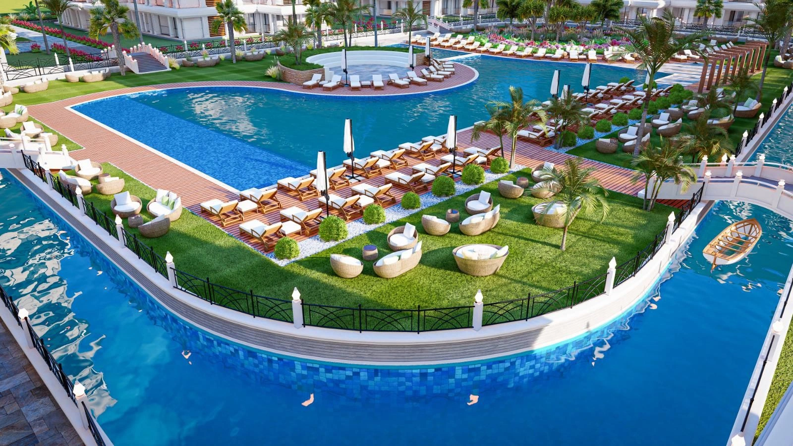 مجتمع در منطقه تفریحی اسکله در قبرس شمالی