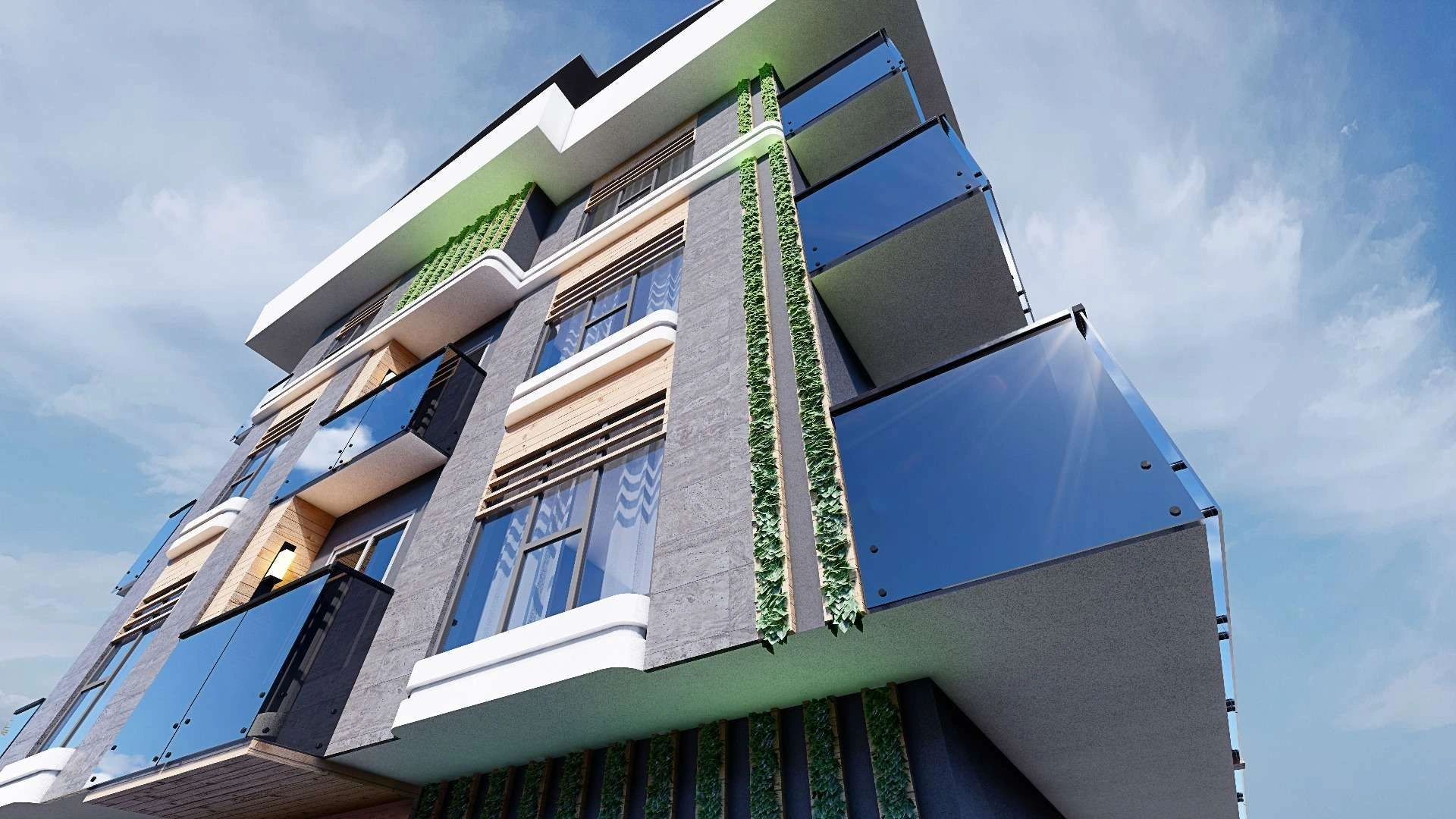 Residential complex 400 meters from the beach Alanya