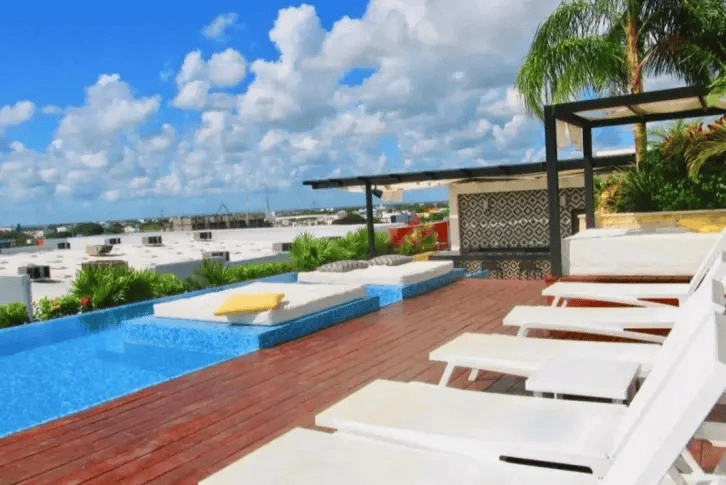 Penthouse 128 m2 in the center of Playa del Carmen near the beach