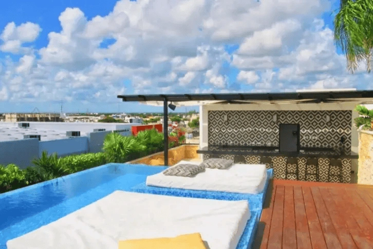 Penthouse 128 m2 in the center of Playa del Carmen near the beach