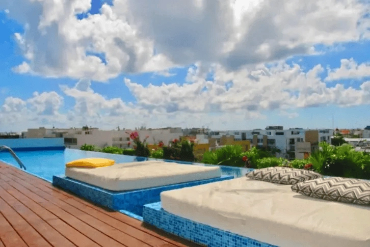 Penthouse 128 m2 in the center of Playa del Carmen near the beach