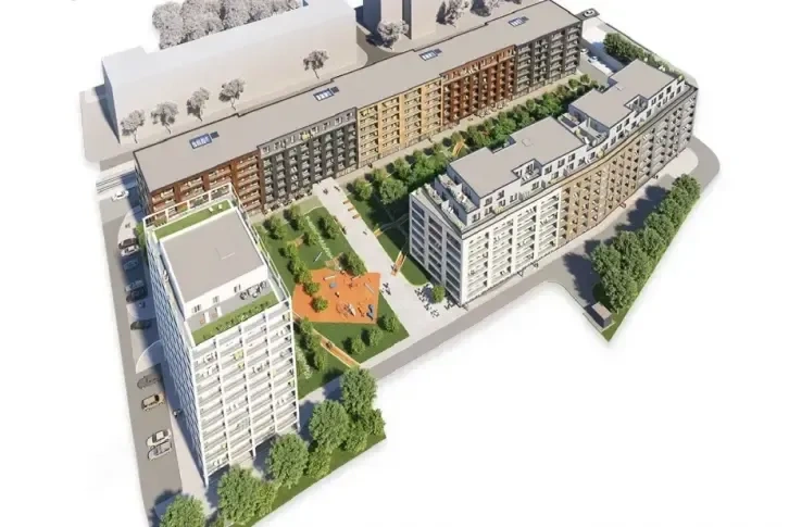 ब्रातिस्लावा, स्लोवाकिया — शहर केंद्र के पास पार्क के निकट अपार्टमेंट