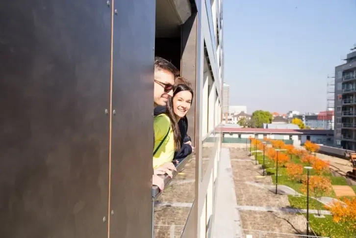 ब्रातिस्लावा, स्लोवाकिया — शहर केंद्र के पास पार्क के निकट अपार्टमेंट