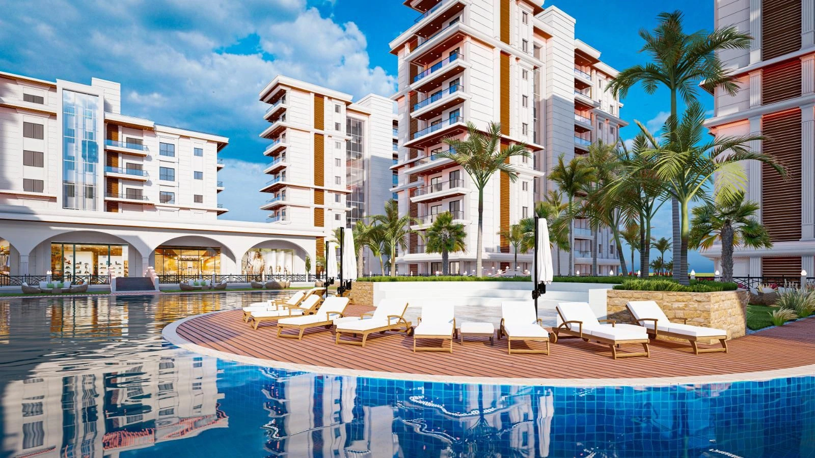 مجتمع در منطقه تفریحی اسکله در قبرس شمالی