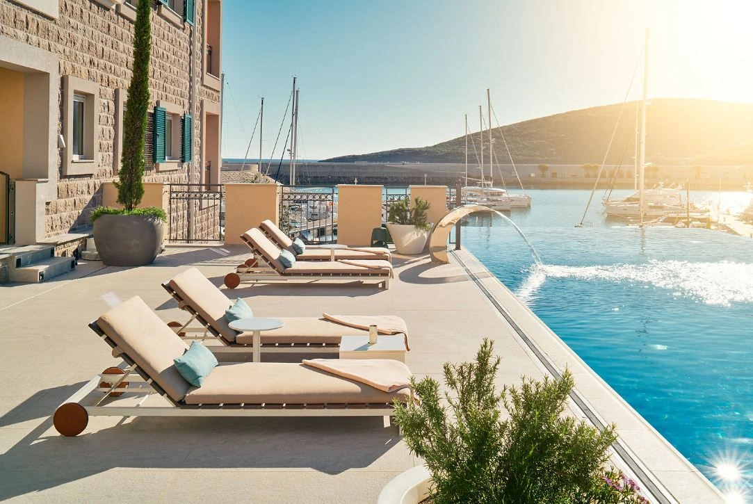 One of seven hotels in the Lustica Bay area, Montenegro