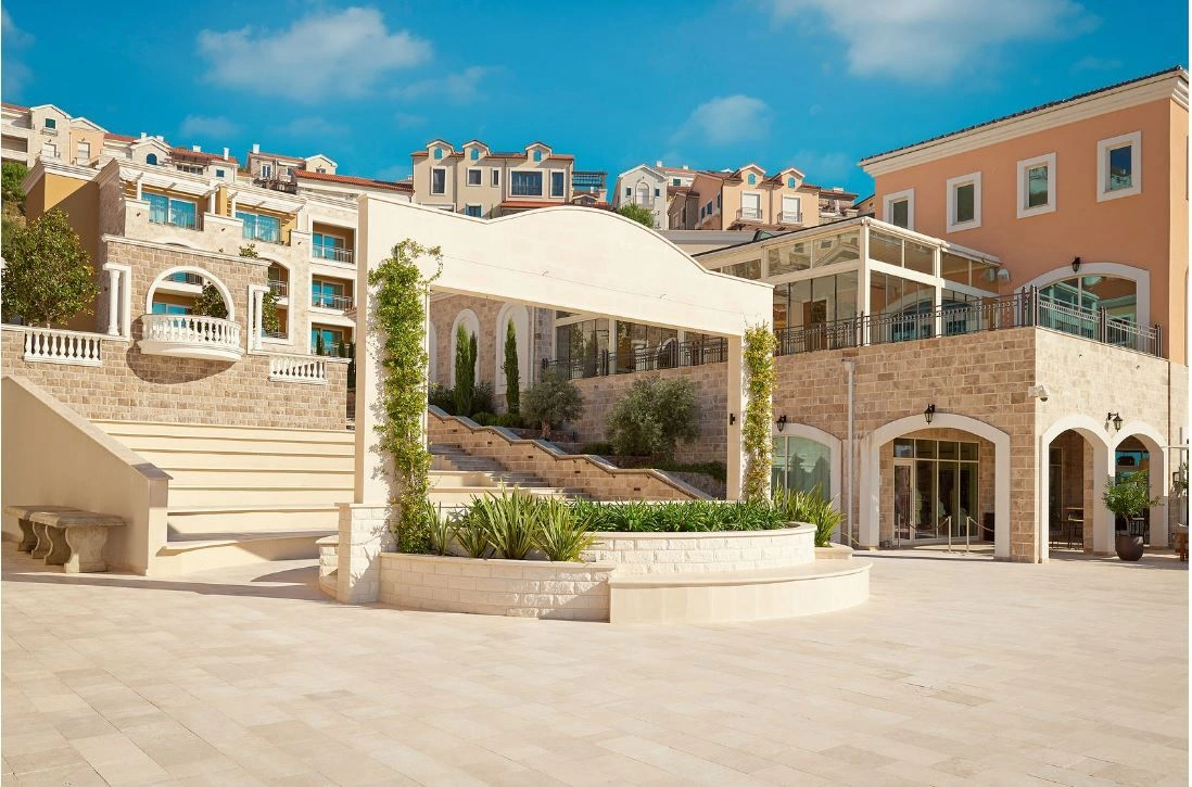 One of seven hotels in the Lustica Bay area, Montenegro