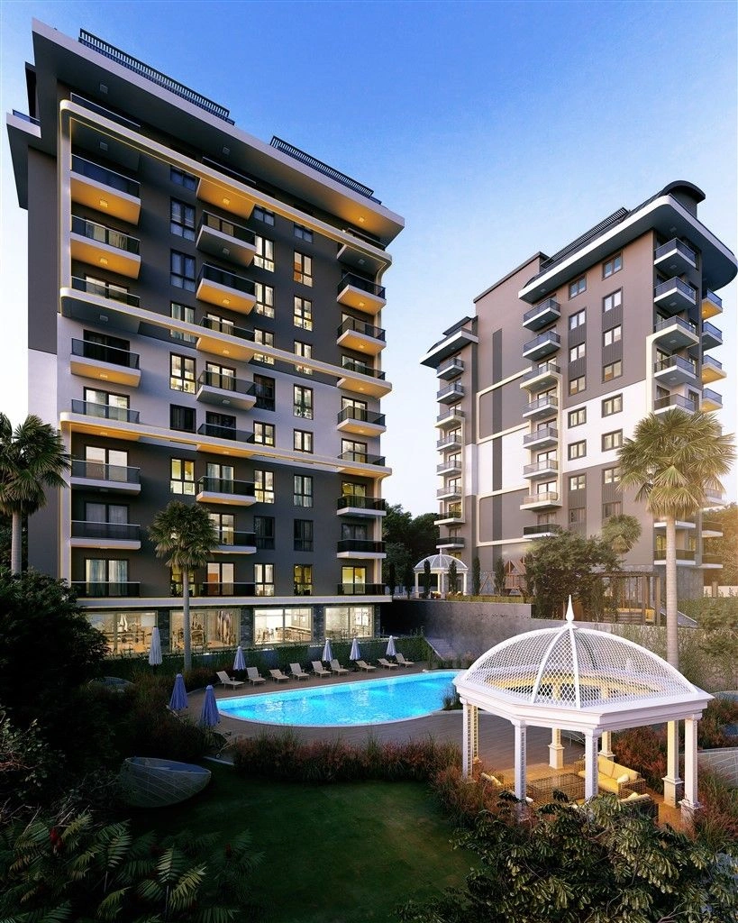 مجموعه مسکونی در منطقهای خوشمنظر از آوزالار آلانیا