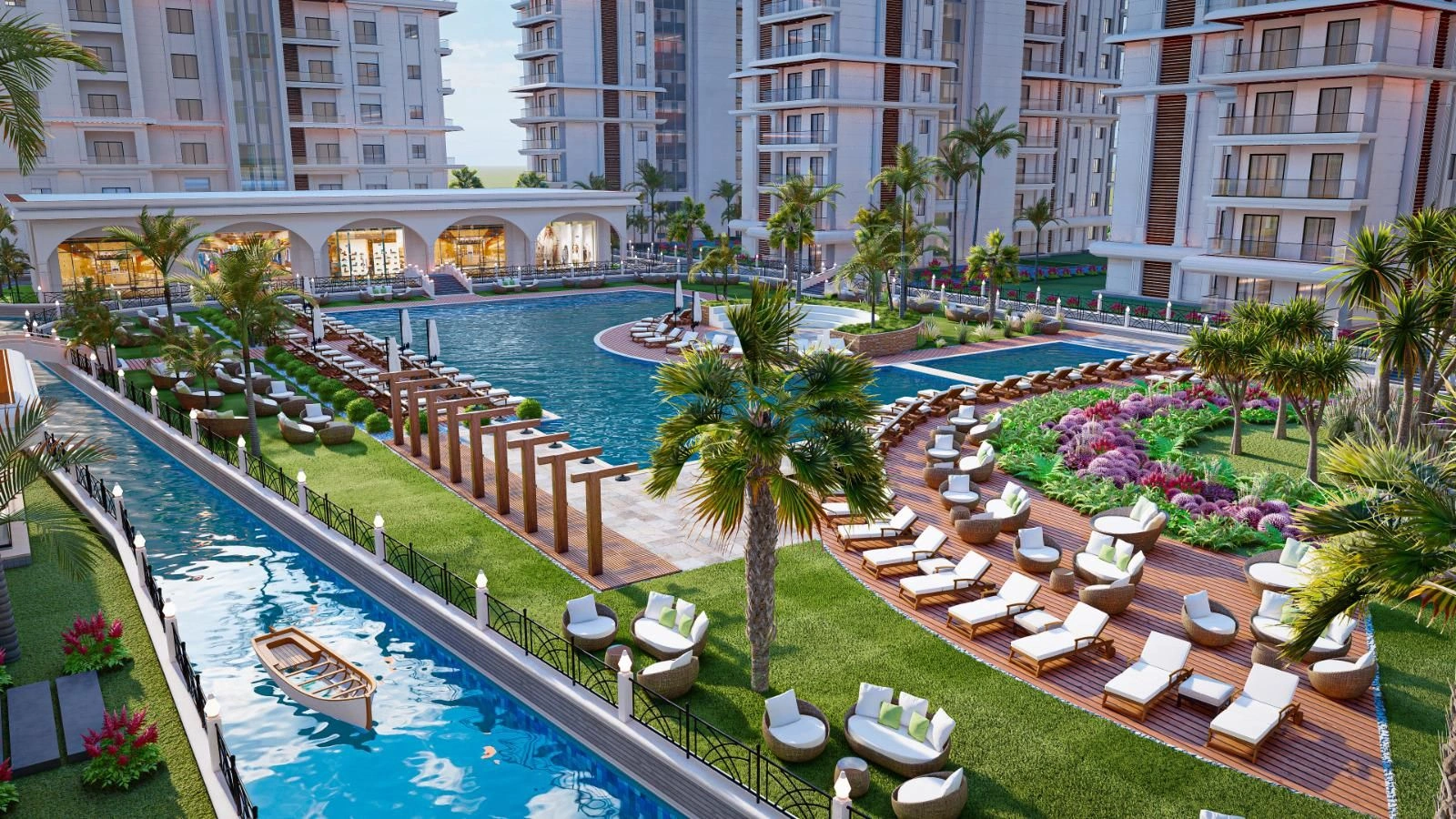 مجتمع در منطقه تفریحی اسکله در قبرس شمالی