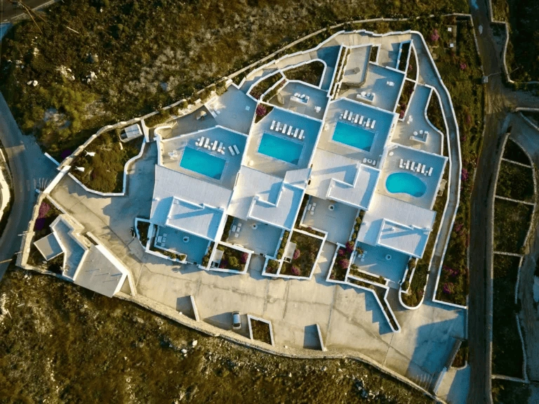 Deniz kenarında Yunanistan'da villalar