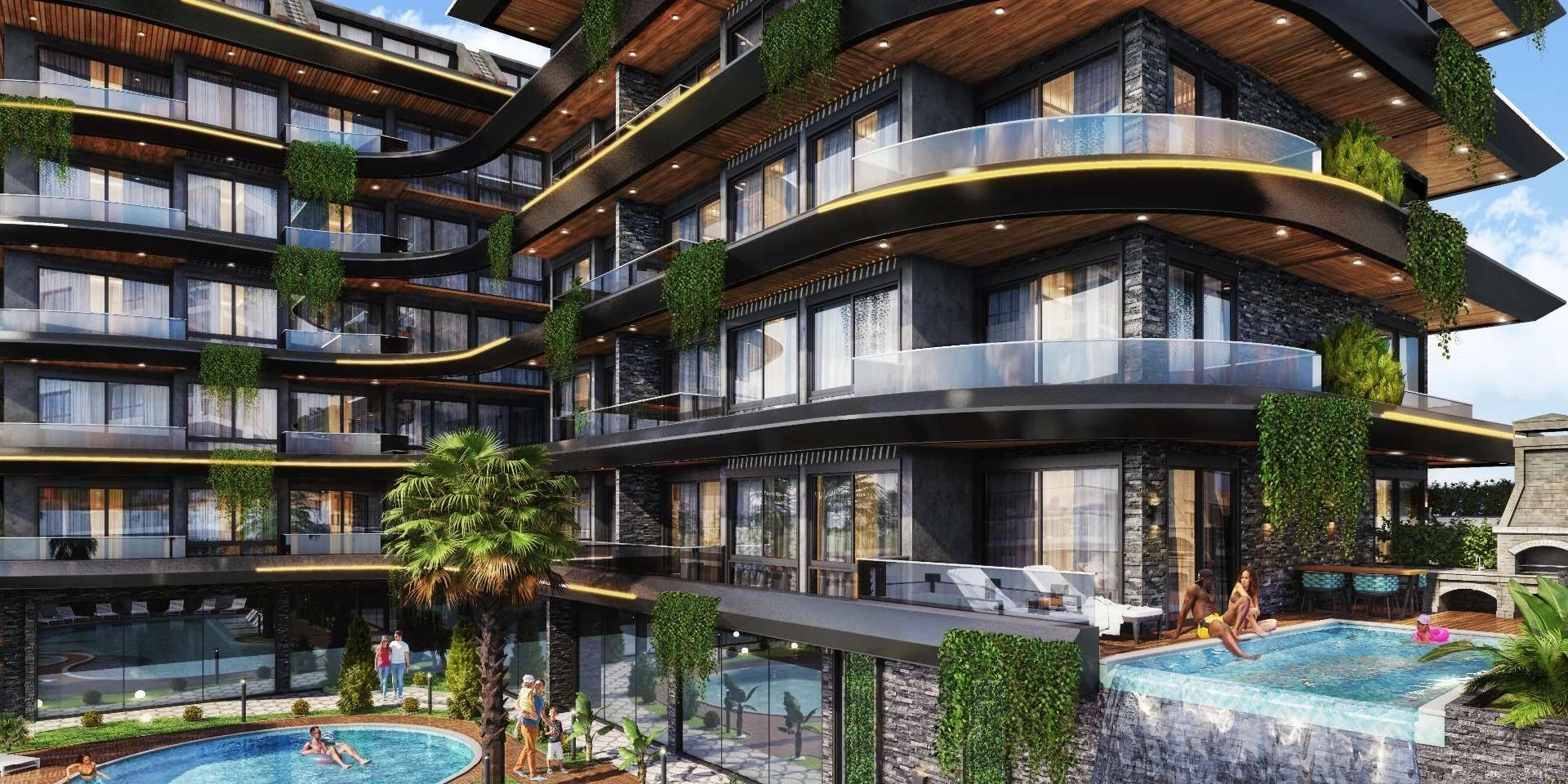 Unique project near the beach in Kestel area of Alanya