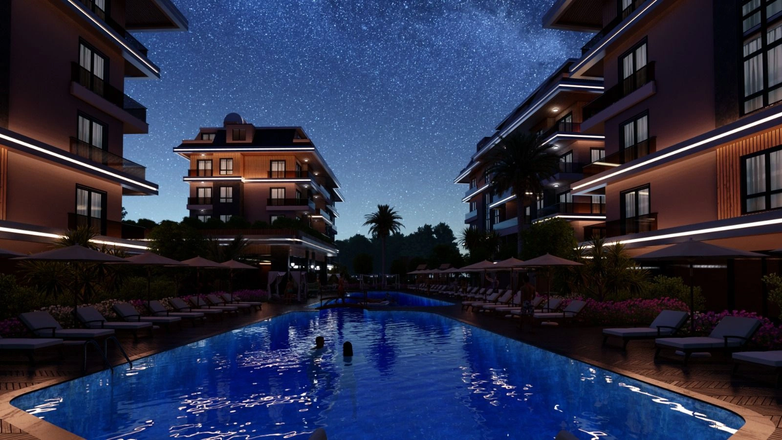 Nuevo complejo residencial en una zona prestigiosa de Alanya