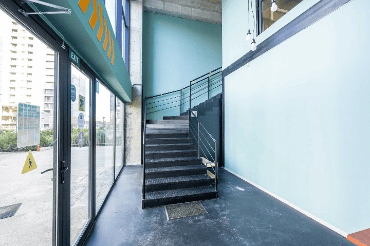 Commercial real estate with stained glass windows