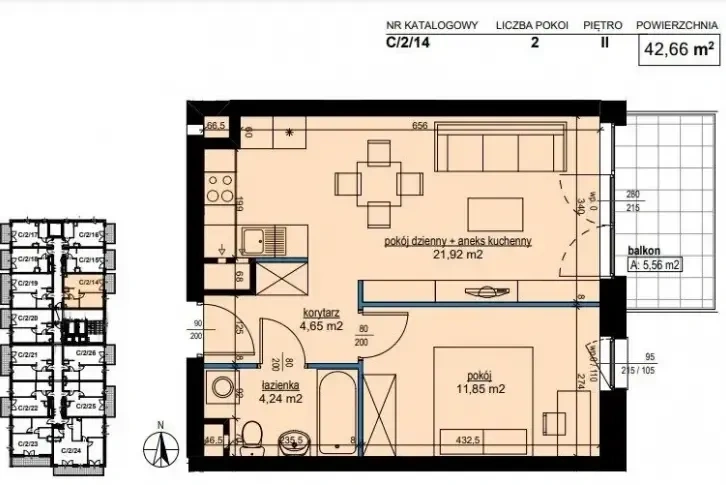 شقة مريحة بمساحة 42 m2 تطل على الغابة في بوزنان