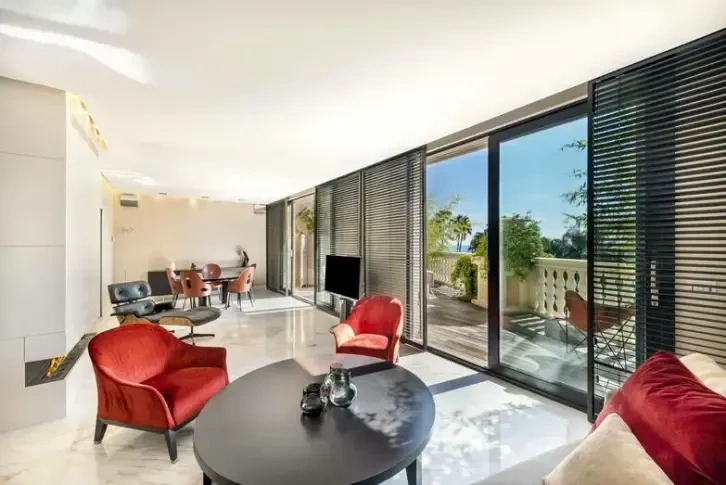 Furnished apartment of 270 m2 with garden in Villa del Sole, Monaco