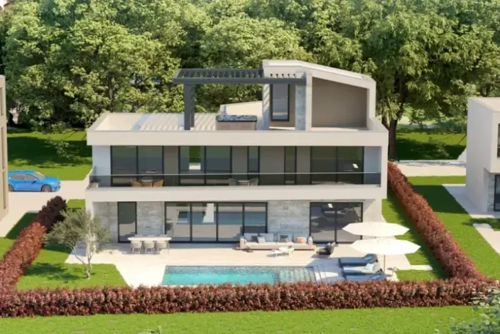 Villa 3+1 in Tar-Vabriga, 2,8 km von der Küste entfernt