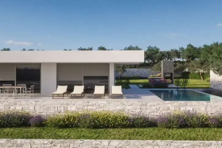 Comfortable villa for living with panoramic sea views in Dalmatia, Croatia