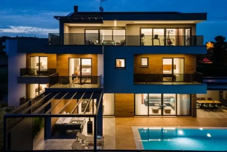 Briuni adaları manzarasına sahip Fazan'daki villa, Hırvatistan - 2233k € ✅