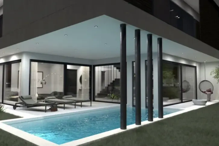 Villa with terrace and pool in Fazan, Croatia