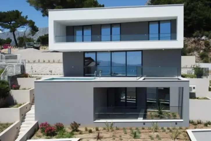 New modern 6+1 villa with sea view in Dalmatia, Croatia