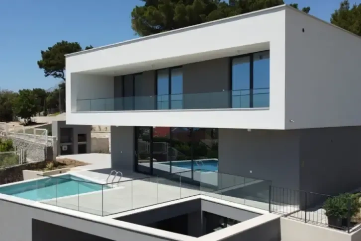 New modern 6+1 villa with sea view in Dalmatia, Croatia