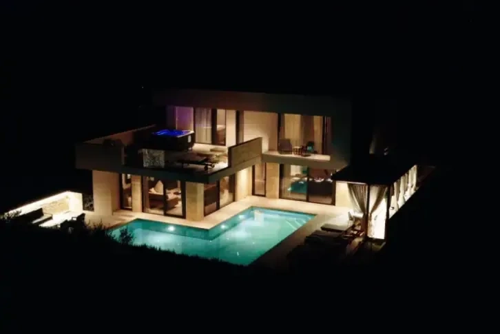 New villa 490 m2 in a quiet area of Privlaka, Northern Dalmatia