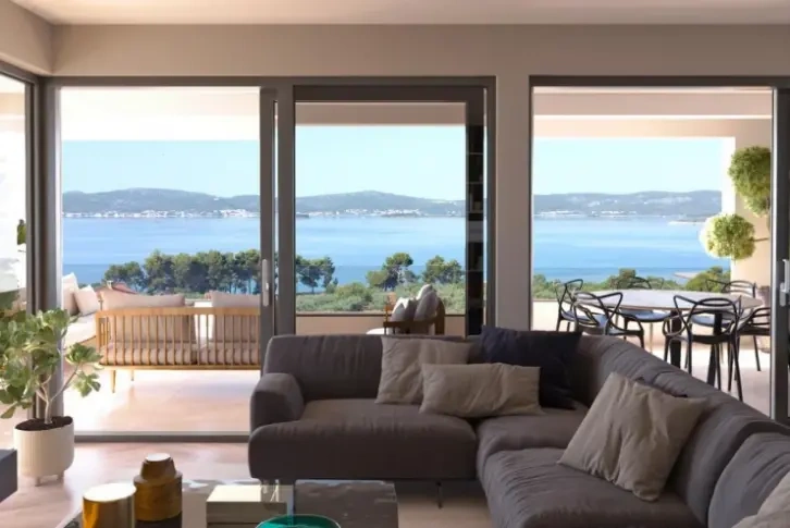 Modern apartment 183 m2 with sea view, Northern Dalmatia