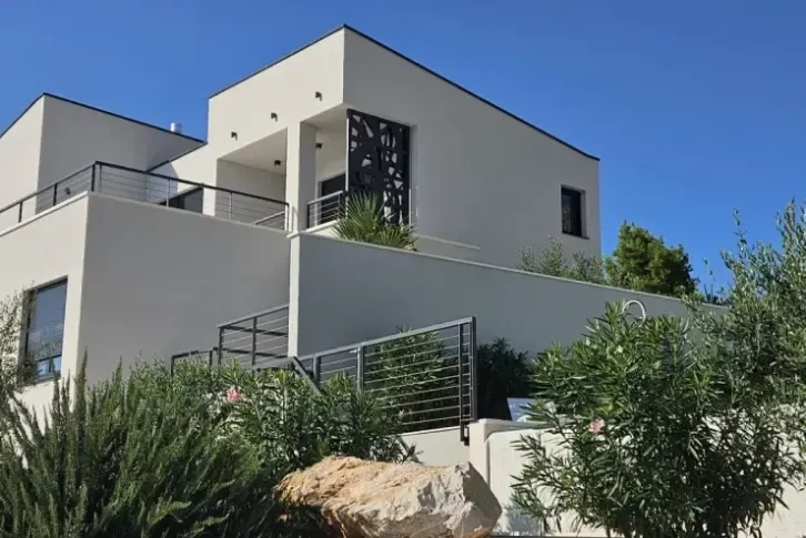 Villa with panoramic sea view in Podstrana, Croatia