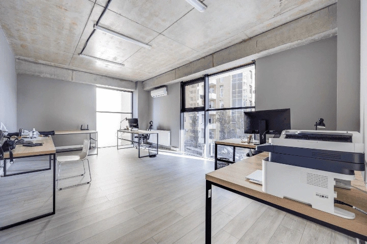 Commercial real estate with stained glass windows