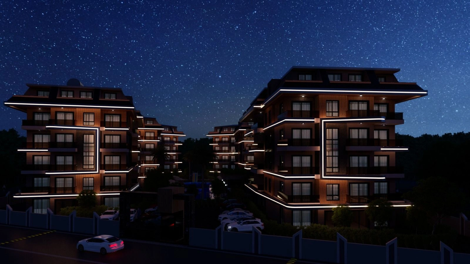 Nuevo complejo residencial en una zona prestigiosa de Alanya